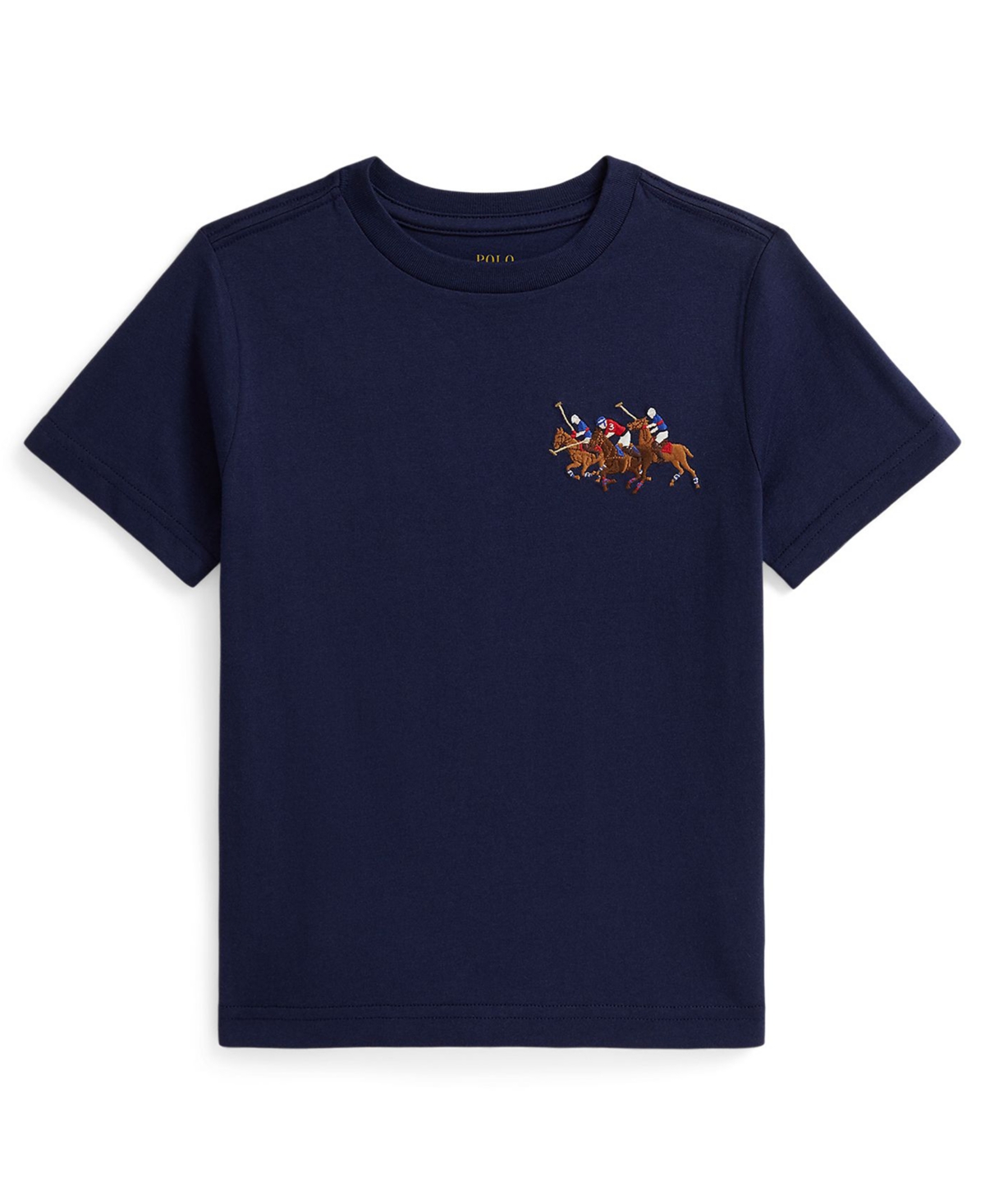 Polo Ralph Lauren Boys 2-7 Triple-Pony Short-Sleeve Jersey T-Shirt