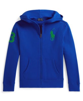 Polo Ralph Lauren - Boys 8-20 Big Pony Fleece Full-Zip Hoodie