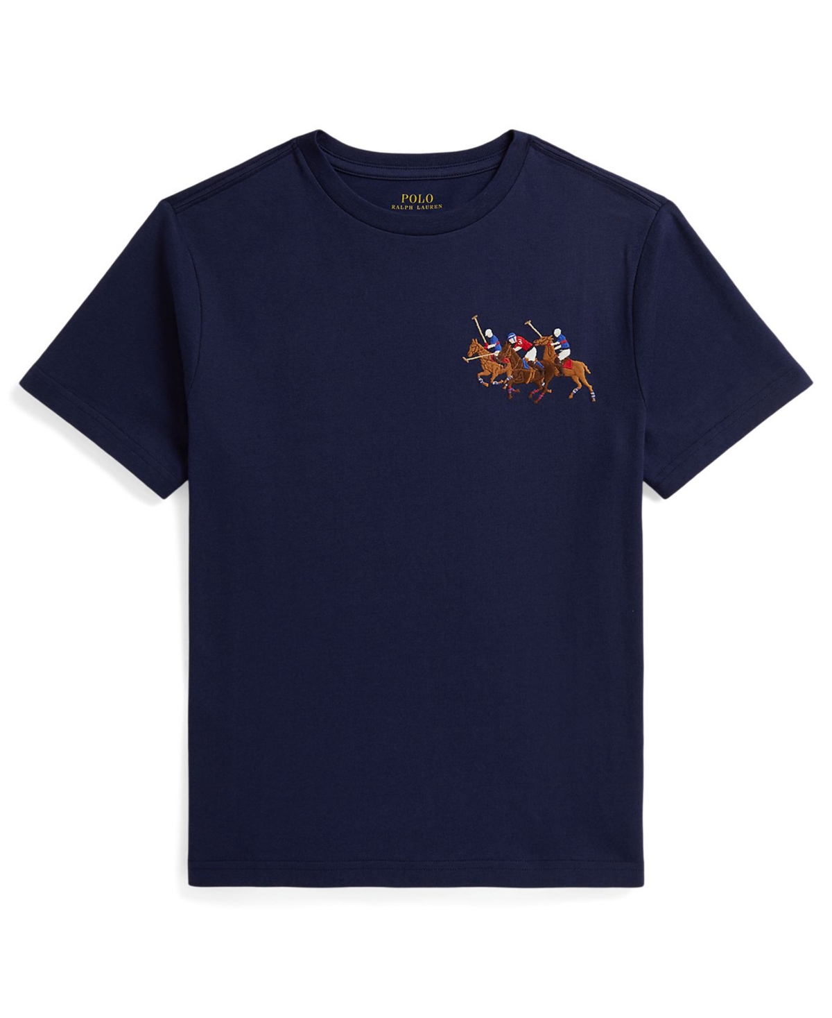 Polo Ralph Lauren Boys 8-20 Triple-Pony Short-Sleeve Jersey T-Shirt