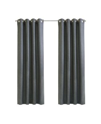 Sanders Light Filtering Window Treatment Grommet Curtain Panel for Bedroom Livingroom 52" x 63" Grey