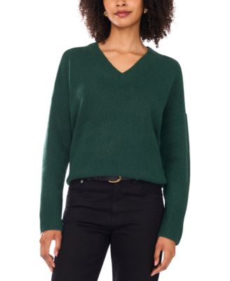 Women's Colorblocked Drop-Shoulder Sweater