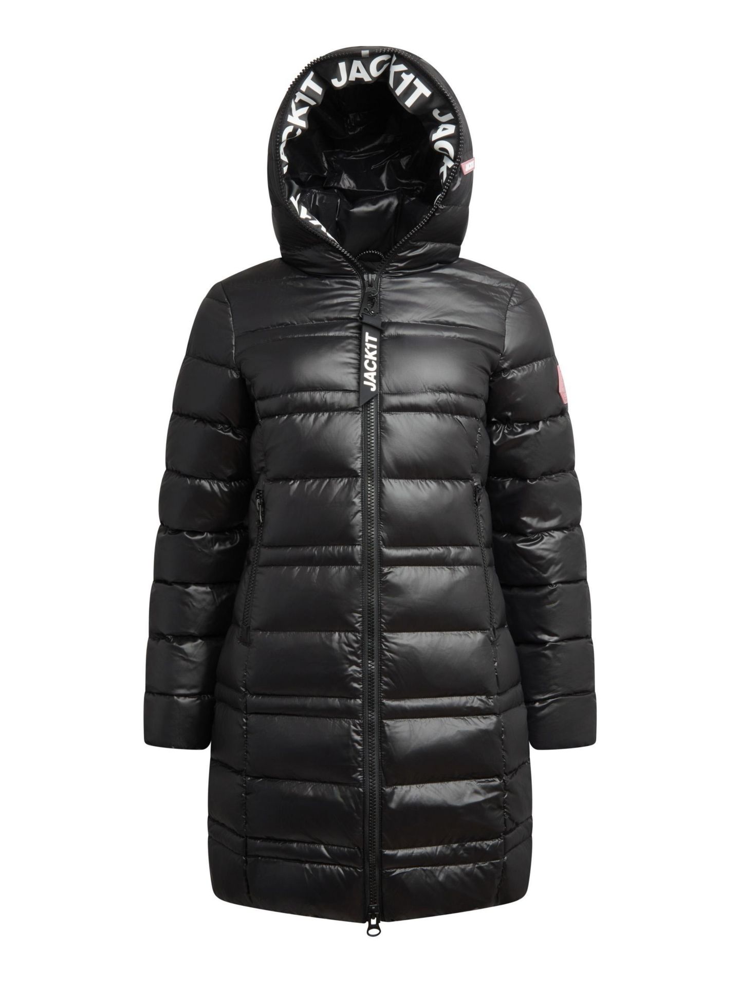 Женская куртка JACK1T R4D Tramline Hooded Puffer, цвет: Чёрный — фото 2