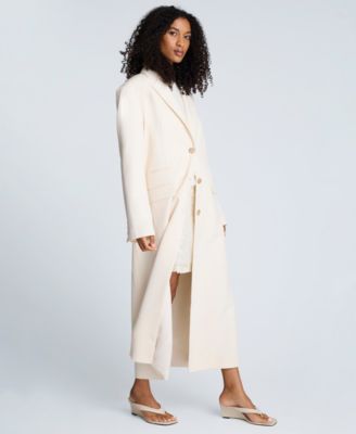 Women's Three-Button Long Tailored Coat