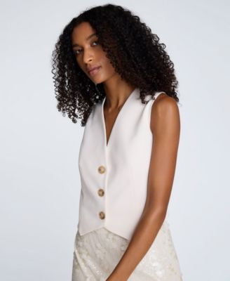 Women's Luxe Twill Three-Button Vest
