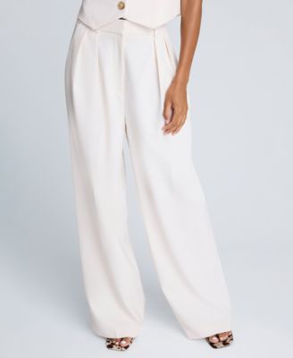 Kenneth Cole - Women's Luxe Twill High Rise Wide Leg Pants