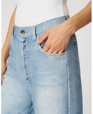 Women's Printed Denim Soft Wide Leg Pant