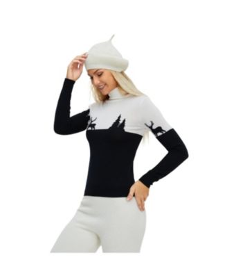 Women's Bellemere Merino 'Deer & Tree' Sweater