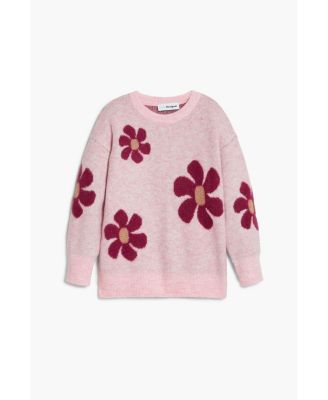 Girls Girls's Large floral sweater