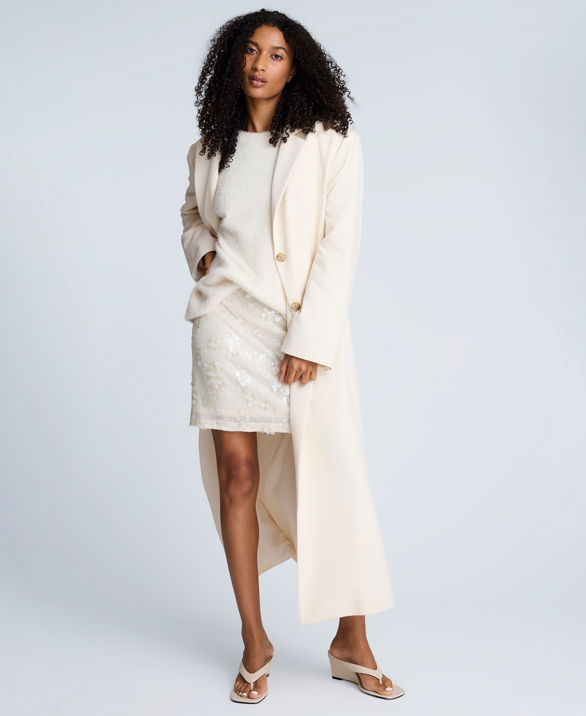 Kenneth Cole Women's Eyelash Crewneck Sweater