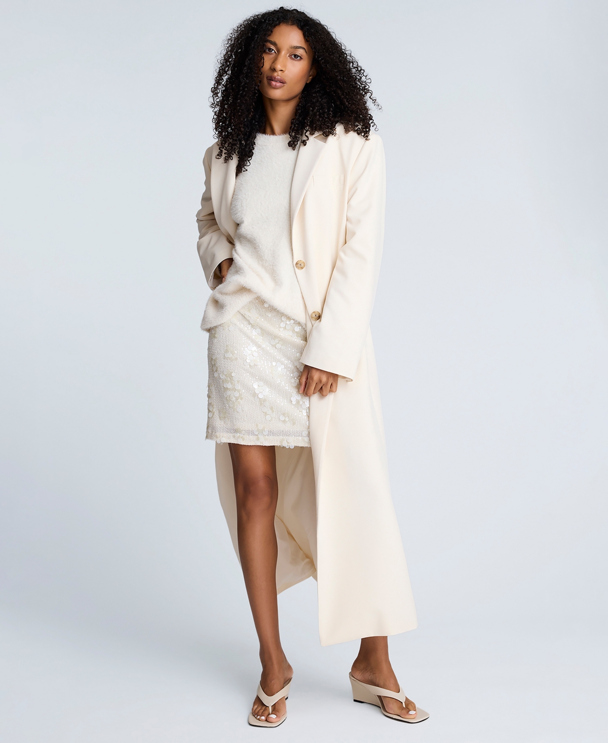 Kenneth Cole Women's Sequin Pull-On Mini Skirt