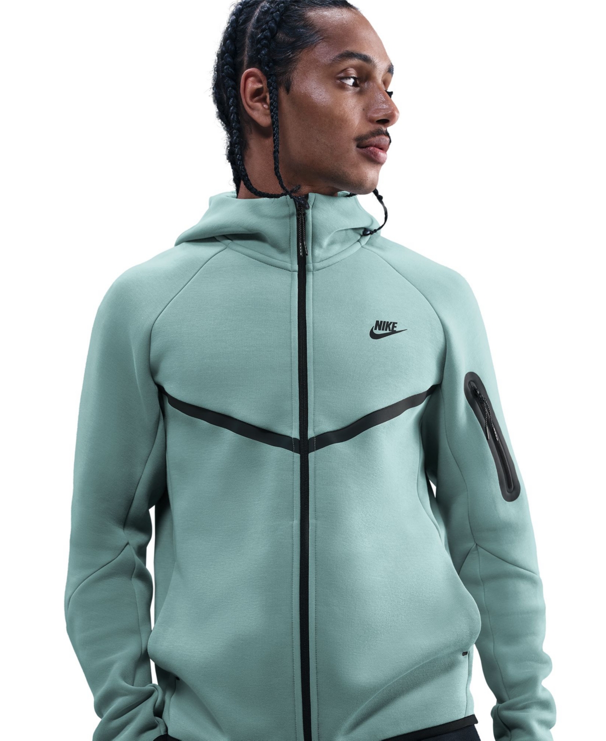 Nike Men's Tech Fleece Full-Zip Windrunner Logo Hoodie