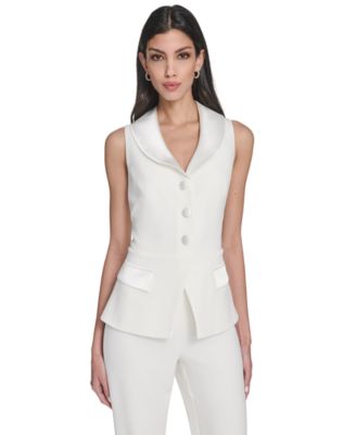 Petite Sleeveless Vest Jumpsuit