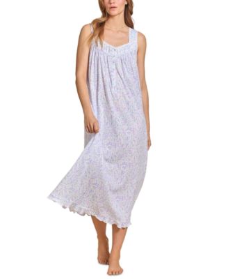 Women's Printed Sleeveless Pointelle Ballet Nightgown