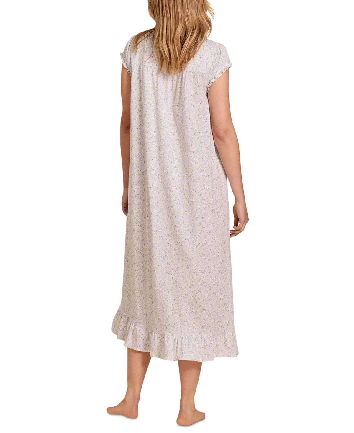 Eileen West Women's Printed Cap Sleeve Nightgown