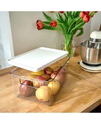 Set of 6 Pantry Bin with Removable Lid