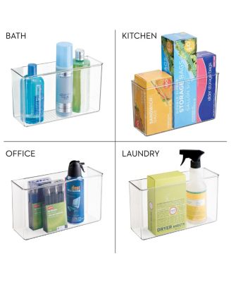 Adhesive Organizer Bin for Kitchen - Set of 4 - Clear
