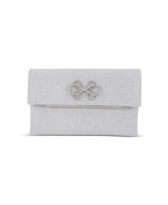 Woman's Millie Signature Frame Mini Pleated Satin Pouch