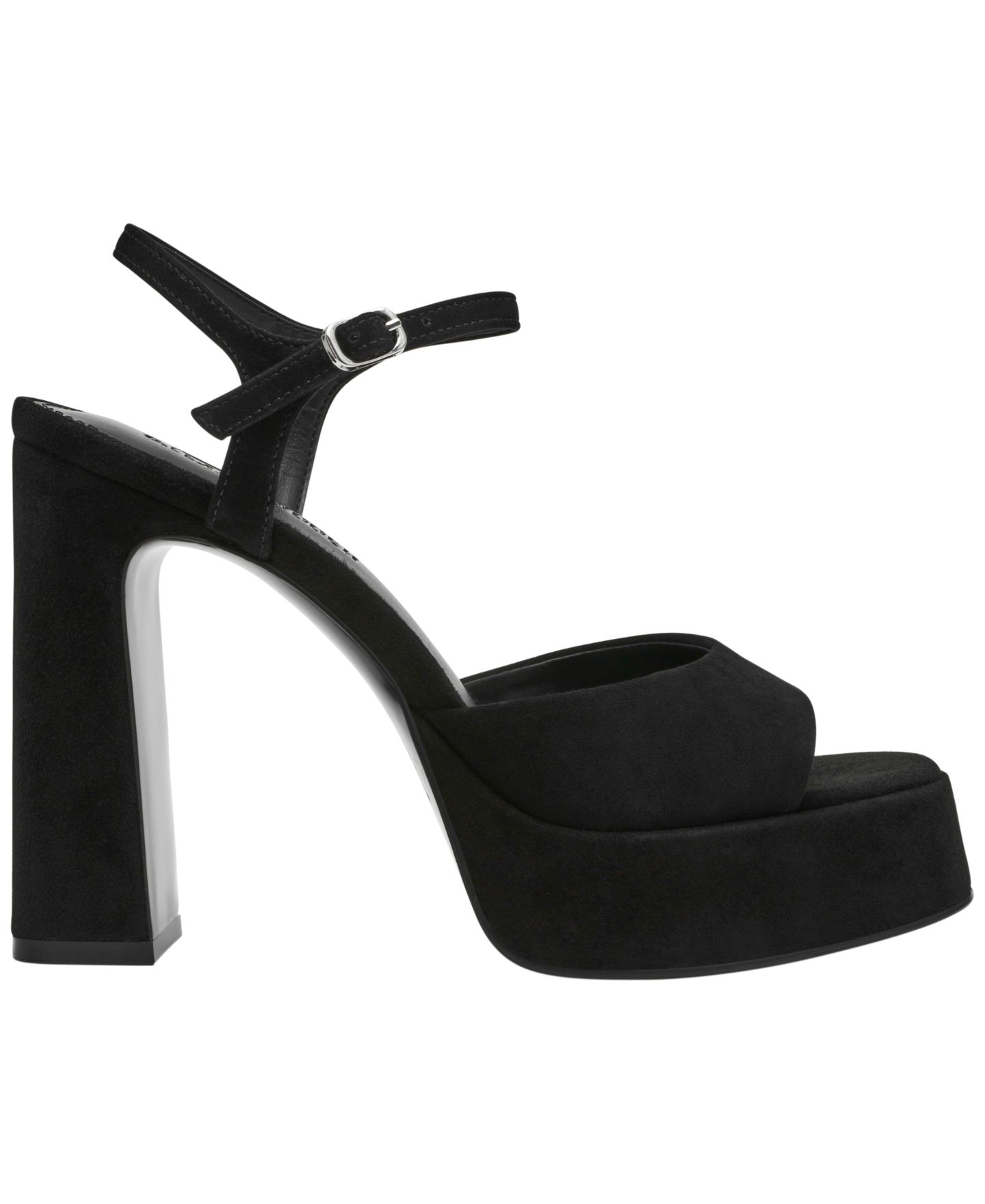 Женские сандалии Steve Madden Liandra Platform Dress Sandals, цвет: Чёрный замшевый — фото 2