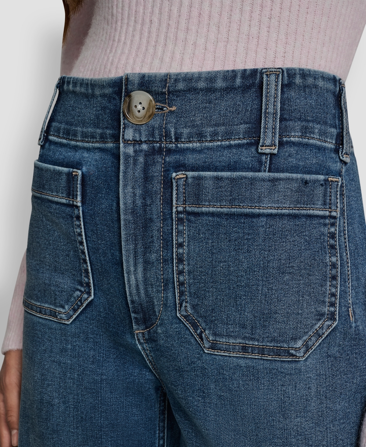 Dkny Jeans Women's High-Rise Wide Leg