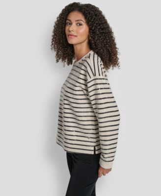 Women's Sequin Long-Sleeve Sweatshirt