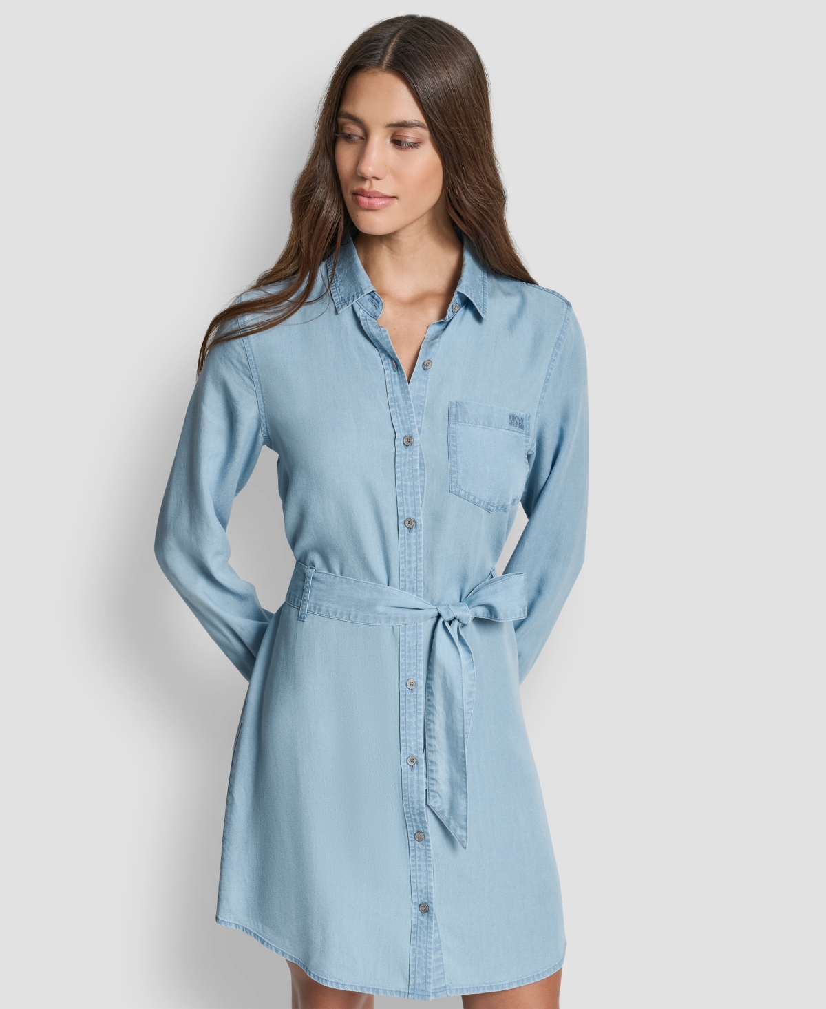 Dkny Jeans Women's Long-Sleeve Shirt Dress