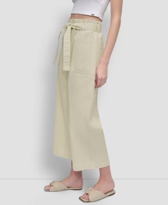 Women's High-Rise Paper Bag Pants