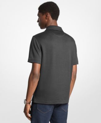 Men's Textured Polo Shirt