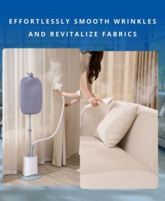 Complete Garment Steamer with Smart Auto Off Pivoting Ironing Board and 6 Steam Settings