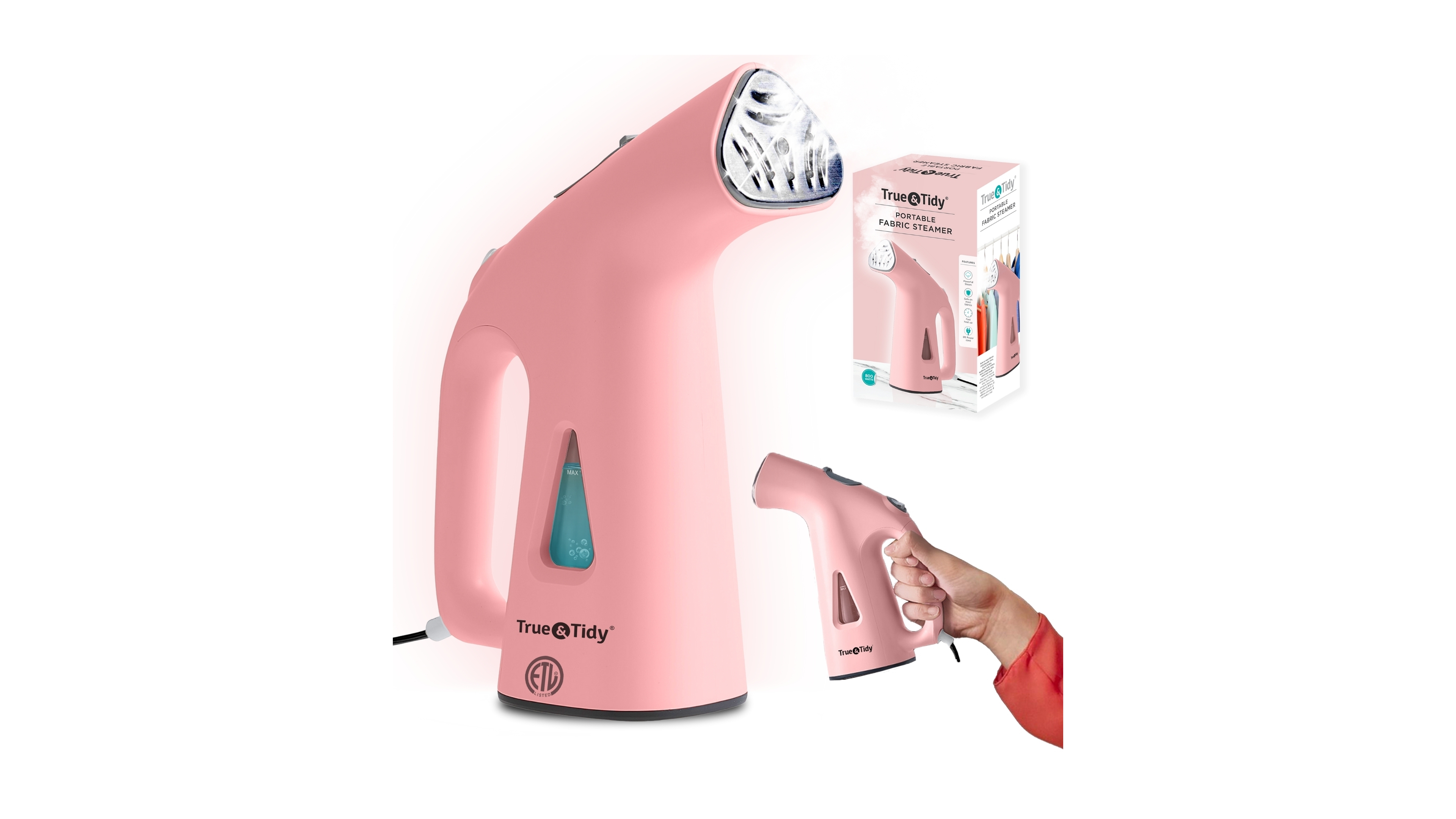 True & Tidy Portable 10" Fabric Steamer