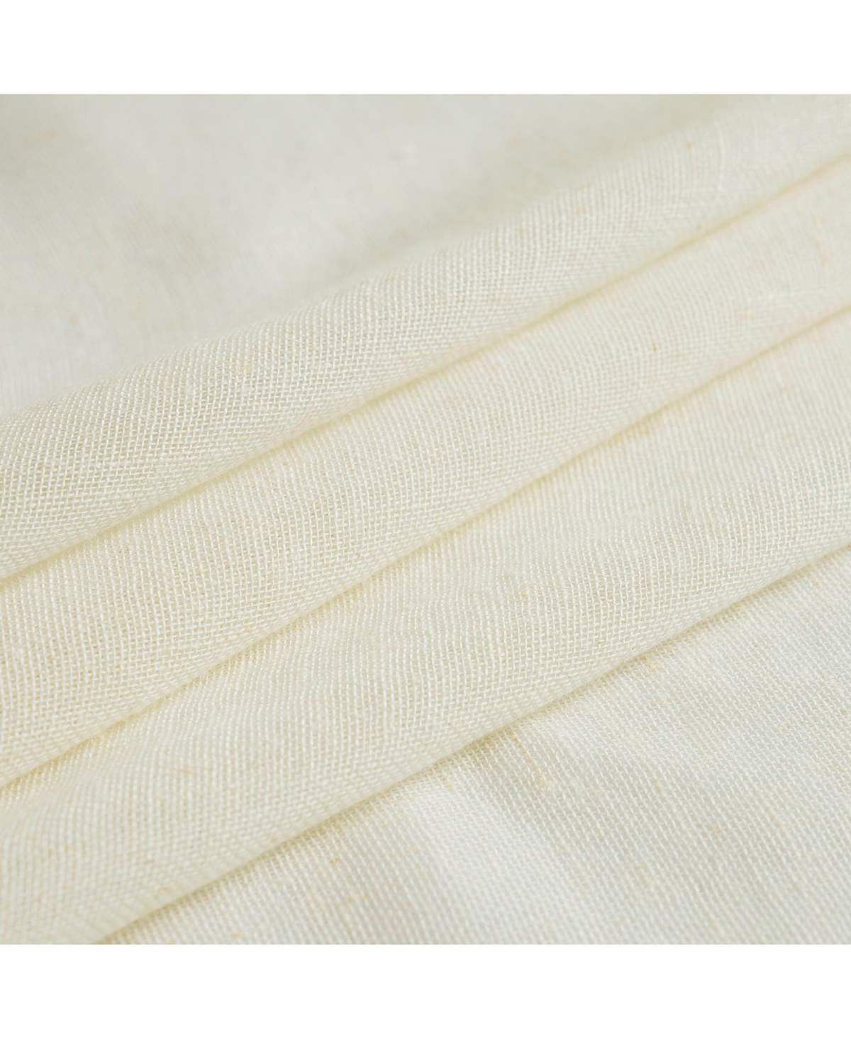 Half Price Drapes Gardenia Grommet Textured Faux Linen Sheer Curtain