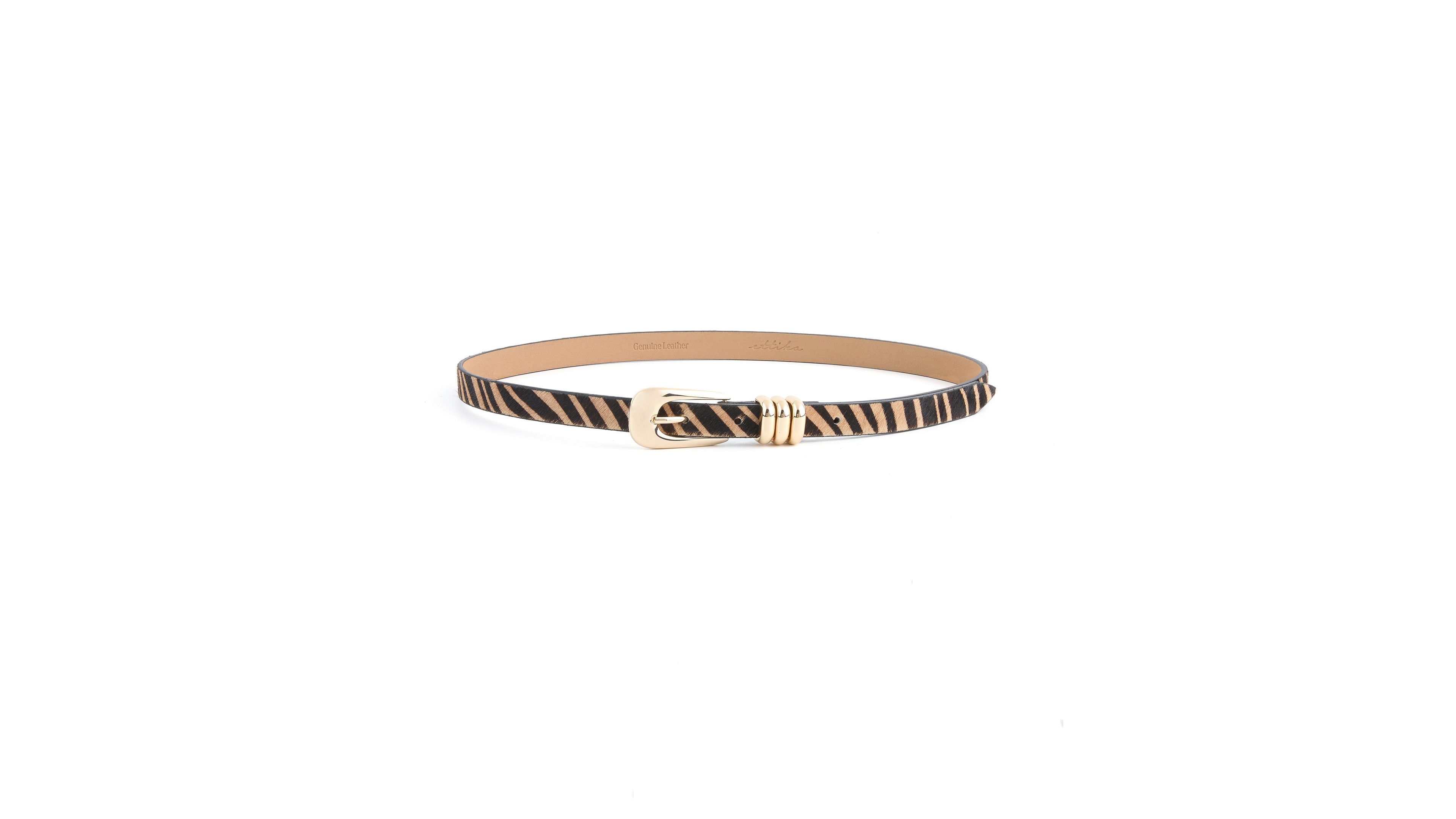 Ettika Tiger Print Skinny Belt