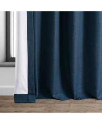 Faux Linen Hotel Blackout Curtain