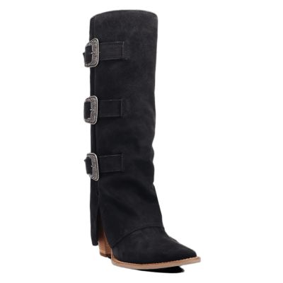 Women's Buckle Bunny Suede Leather Boot