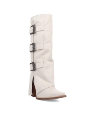 Women's Buckle Bunny Suede Leather Boot