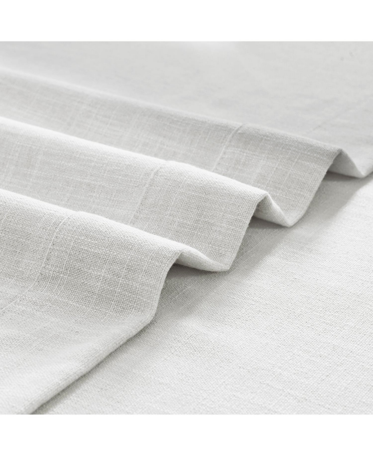 Half Price Drapes Off White Simply Faux Linen Curtain Pair (2 Panels