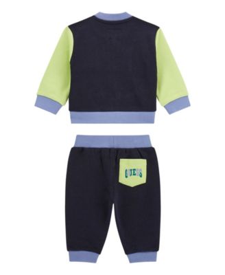 Baby Boys' Long-Sleeve Active Zip-Up Sweatshirt and Pant Set