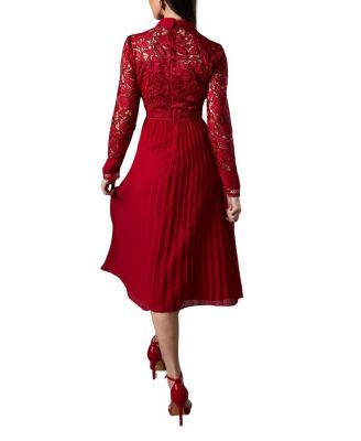 Women's Long Sleeve Midi Shirt Dress