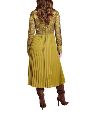 Women's Long Sleeve Midi Shirt Dress