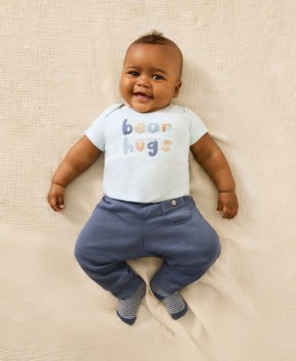 Baby Boys' Short-Sleeve Bodysuits, 3-Pack Set