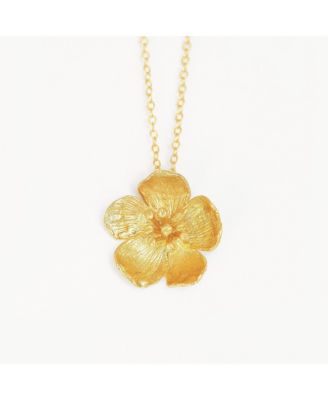 Buttercup Flower Pendant Necklace