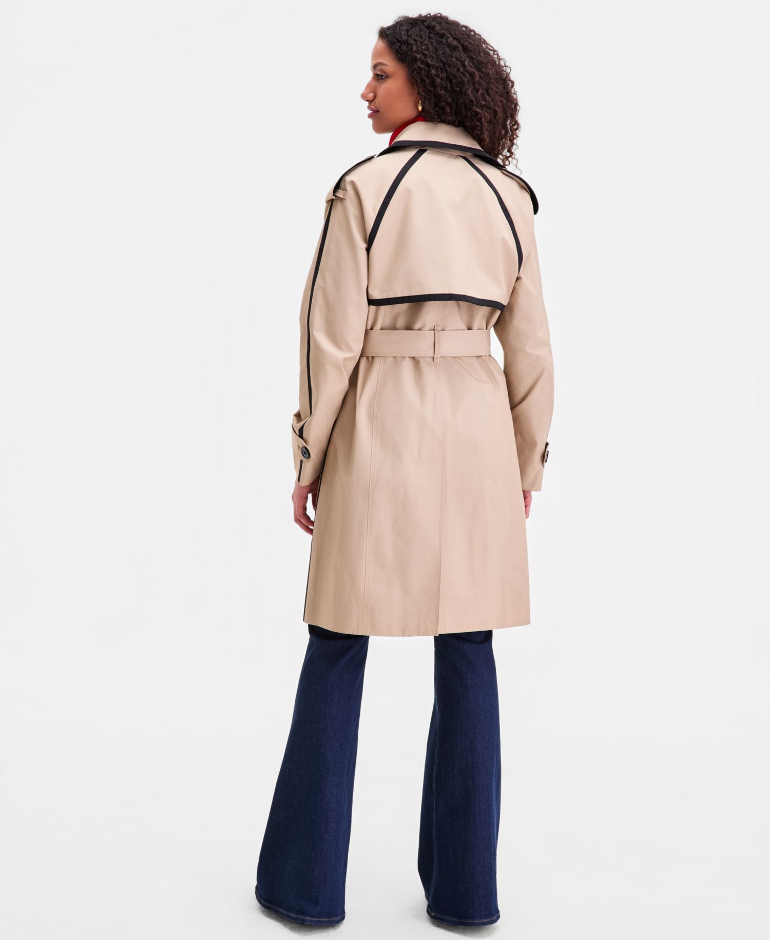 Women's Double-Breasted Belted Trench Coat