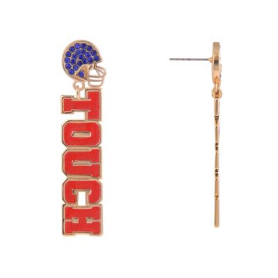 Touch Down Football Earrings