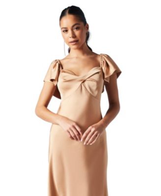 Women's Angel Sleeve Bridesmaid Dress