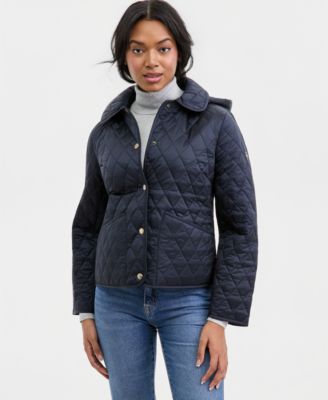 Women's Short Hooded Quilted Coat