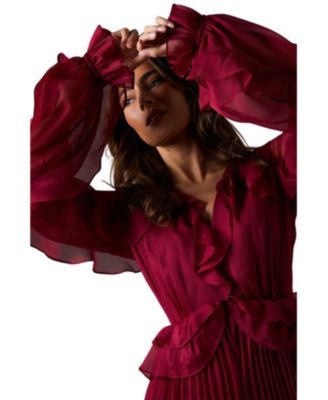 Women's Soft Chiffon Frill Jumpsuit