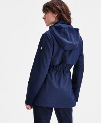 Petite Zip Front Anorak Coat