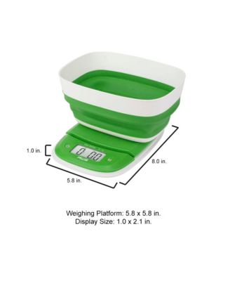 Extend-5K Digital Kitchen Scale With Collapsible Bowl, 11LB / 5KG
