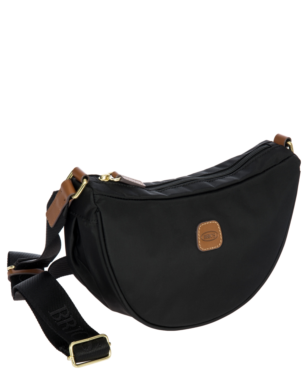 Bric's X-travel Mini Halfmoon Bag In Black