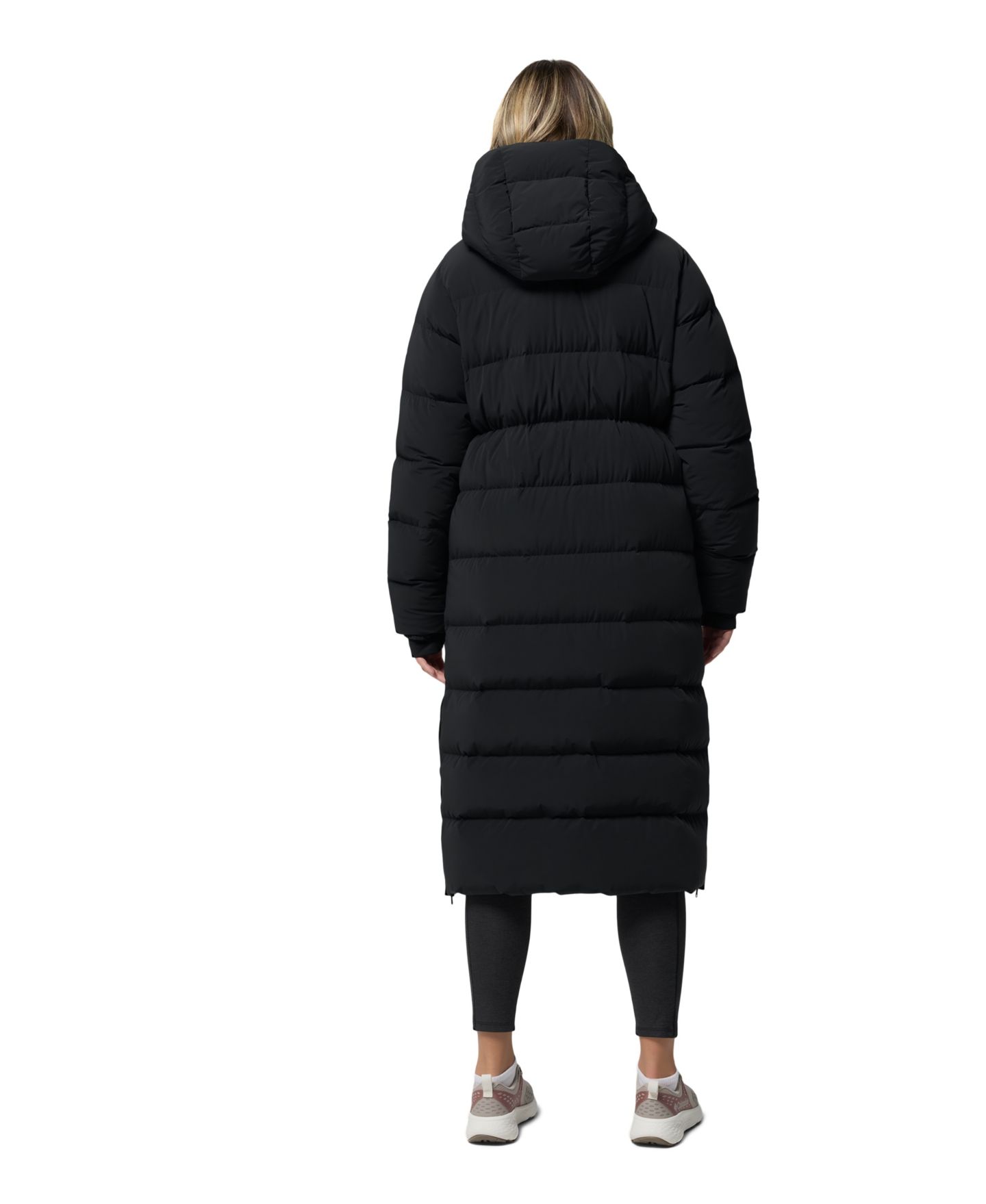 Женская куртка Columbia Amaze Long Hooded Puffer, цвет: Чёрный — фото 10