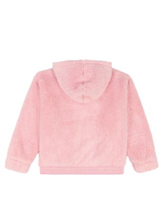 Girls' 7-16 Minky Loose-Fit Zip-Up Hoodie